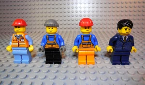 Lego Minifigur Menge 4 Stadt, Bau, Urlaub - Bild 1 von 3