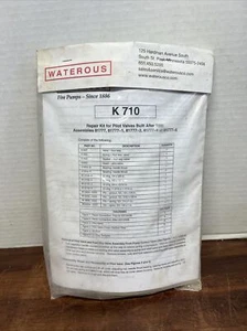 Waterous Repair Kit for Pilot Valves Built after 1990 K 710 (K710) NOS - Picture 1 of 3