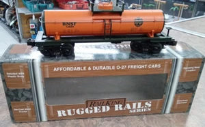 M.T.H. Usato Rail King BNSF O Gauge rotaie robuste carro armato 33-7304 - Foto 1 di 6