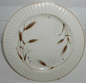 Plato de cena de trigo anillo marrón Nikko Perception Japón - Imagen 1 de 2