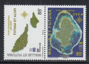 Wallis & Futuna Kartographie Projekt postfrisch Set - Bild 1 von 1