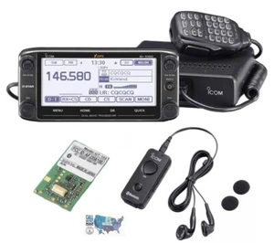 Icom ID-5100A Deluxe VHF/UHF D-STAR Transceiver and Bluetooth Accessories Bundle - Picture 1 of 4