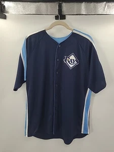Tampa Bay ~RAYS~ Majestic MLB Evan Longoria #3 Baseball XXL Jersey Mens - Picture 1 of 9