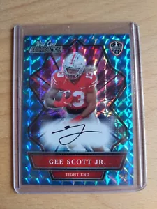 Gee Scott Jr 2021 Wild Card Alumination Holo Lux Auto SP 7/9 Ohio State Buckeyes - Picture 1 of 2