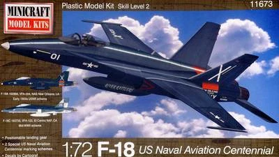 Minicraft F-18 US Naval Aviazione Centennial 1:72 VFA-204/122 Navy Modello Kit - Immagine 1 di 2