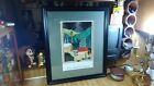 Carol Bowles Framed The Gypsy Camp Watercolor Picture,26 1/2x22 1/2!