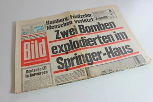 BILDzeitung 20.05.1972 Mai  Umschlagsseiten / 4 Seiten  Anschlag Springer Axel - Picture 1 of 2