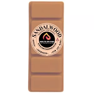 Barra a presión de cera de madera de sándalo 5 bloques altamente aroma hecha a mano Reino Unido aromaterapia - Imagen 1 de 3