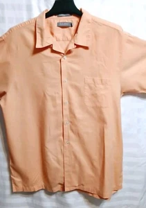 Men's Daniel Cremieux  S/S Linen Shirt Sz XL. Button Up. Mellon/ Peach Color. - Picture 1 of 14