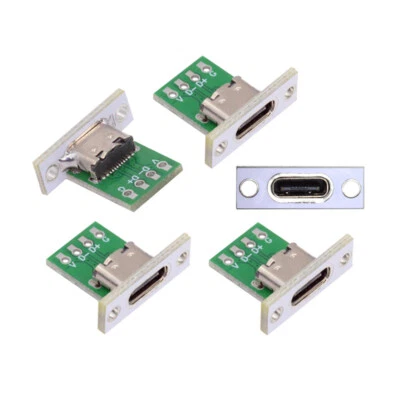 5Pcs USB C Connector 24Pin Female Socket Port Repair Replacement Solder Adapter - Image 1 of 4