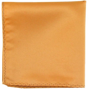 New Men's Polyester pocket square hankie only gold prom wedding formal party  - Picture 1 of 2
