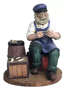 Alte Salze Figurenherstellung Scrimshaw 1999 Beachcombers Intl. Maritim 6 1/2" - Bild 1 von 8