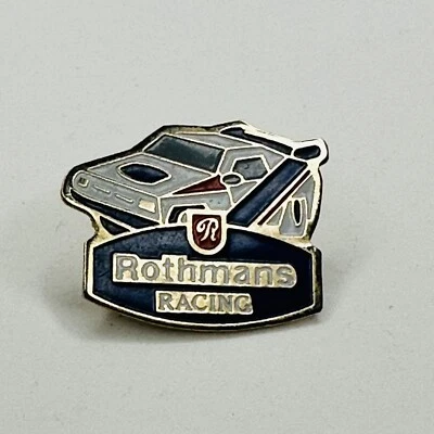 Vntg Tobacco Rothman's Racing Pin Rothmans International France Logo Racecar - Image 1 of 3