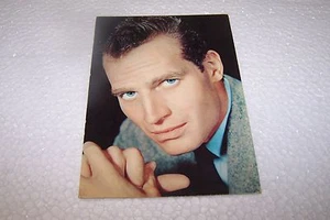 CINEMA - CHARLTON HESTON - cartolina vintage - cm 10,5 x 15 -  - Picture 1 of 1