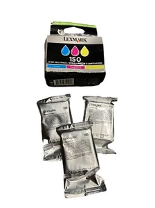 Lexmark 150 3 Ink Multipack Printer Cartridges New Sealed - Picture 1 of 3