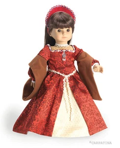 Vestido de ropa de muñeca princesa medieval y capucha francesa para niña americana de 18 pulgadas - Imagen 1 de 1