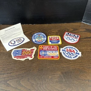 NEW Lot Of 7 USA & Olympic Patches Variety - Picture 1 of 8