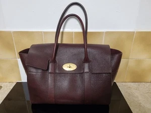 Mulberry Bayswater Leather Shoulder Bag Oxblood Grain - Used - Picture 1 of 14