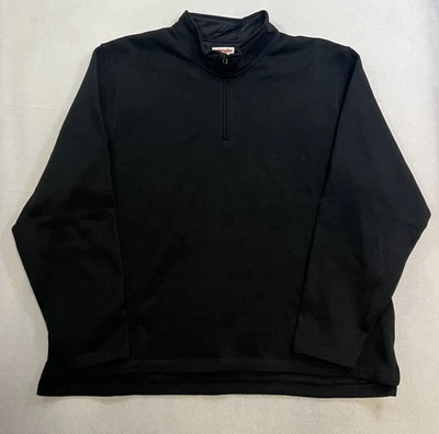 Camisa Pullover Manga Larga Wrangler Authentics Polar Para Hombre 3XL Negra 1/4 Cremallera Foto 1 de 4