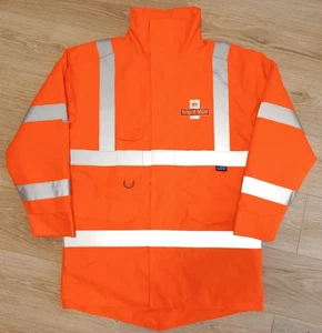 Workwear Safety Padded Jacket Coat Orange Hi-Vis Size L - Picture 1 of 10