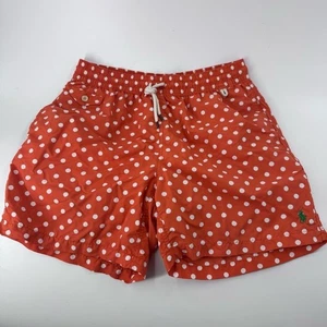 Polo Ralph Lauren Orange Polka Dot Swim Trunks - Picture 1 of 8