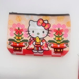 Sanrio Hello Kitty Kimono Fabric Zipper Pouch NIP - ONLY ONE EACH DESIGN - Picture 1 of 1