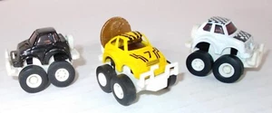 DIL 1988 MONSTER TRUCK PENNY RACERS SET OF 3 MINI PULL BACK MOTOR STUNT CARS - Picture 1 of 7
