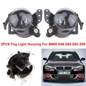 Juego de luces antiniebla delanteras lentes transparentes carcasa lámpara para BMW E60 E90 E63 E46 325i - Imagen 1 de 8