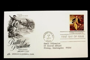 USPS FDC #1704 – 1977 13c Washington at Princeton ArtCraft ST940 - Picture 1 of 3