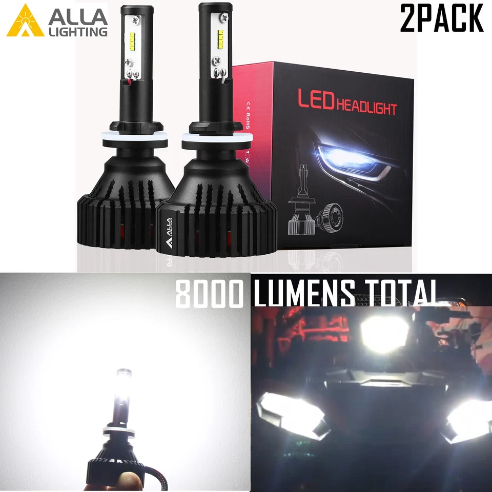 LED Headlight Bulbs for E-Z-GO Golf Cart TXT, RXV, Medalist, Workhorse-MPT 800 - Image 1 of 4