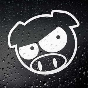 Angy Pig Car Sticker - JDM JAP Tuner Drift Tengoku Japanese Rally Drift Tengoku - Picture 1 of 4
