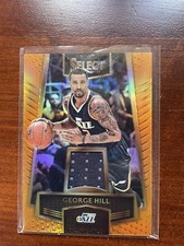 2016-17 SELECT SWATCHES PRIZMS ORANGE #28 GEORGE HILL /60