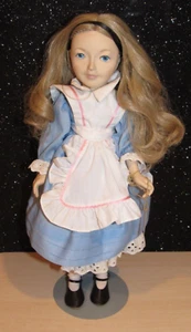 Alice in Wonderland, Elegante Dolls by Faith Wick for Dakin 16" w/Tag & Stand - Picture 1 of 6