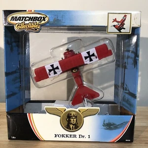 Matchbox Collectibles Diecast 1/72 Fokker Dr 1 Red WWI Fighter Plane B6938 NEW - Picture 1 of 3