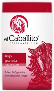 colorante o pintura para ropa EL CABALLITO de ARABELA color ROJO GRANADA - Imagen 1 de 4