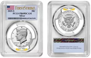 Presale 2025 S Silver Kennedy Half Dollar 50C PCGS PR69DCAM First Strike #2 - Picture 1 of 3