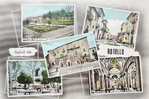 Cartolina - Saluti da Rotello - Vedute diverse - 1969 - Foto 1 di 2