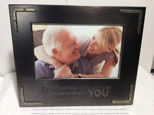 HALLMARK DAD FRAME New w/tag Metal 4” X 6” “The more I know about life the more” - Picture 1 of 3
