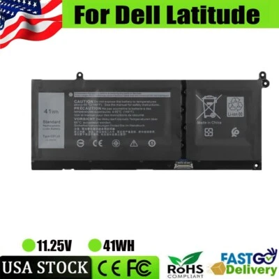 BATTERYMASTER G91J0 41WH BATTERY FOR DELL LATITUDE 3320 3420 3520 INSPIRON 5310 5410 5415 5418