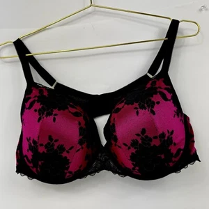 Sexy Sujetador de Encaje Torrid Curve 42D 42 D Rosa Fusión Negro Cobertura Completa Con Aros - Imagen 1 de 10