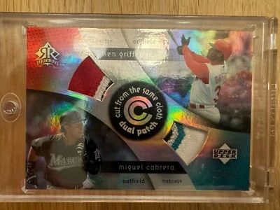 Upper Deck Reflections 2005 - CCP-GC Ken Griffey Jr Miguel Cabrera/99 juego usado Foto 1 de 2