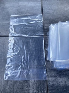 DURCHSICHTIGE KUNSTSTOFFTASCHEN LEGEN FLACH OFFENE TOP VERPACKUNG 2 MIL 1 KOSTENLOSER VERSAND 15""x8""x3"". - Bild 1 von 6