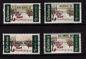 #1384a Christmas Precancel set/4 - MNH - Picture 1 of 1