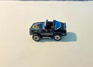 VTG Galoob Micro Machine 1980's Black Trans Am Blue Windows Red Interior - Picture 1 of 5