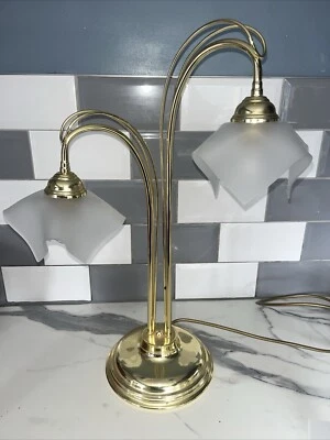 Endon 22” Lamp With Unusual Shades  - Image 1 of 4