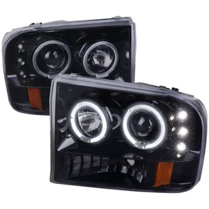 Faro halo proyector ahumado Super Excursion para 99-04 F250 F350 + esquina 1 pieza - Imagen 1 de 3