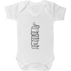 'Book Pile Worm' Baby Grows / Bodysuits (GR021310)