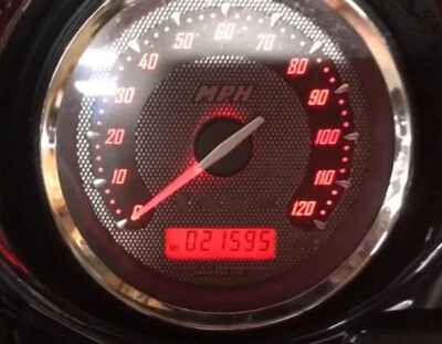 Harley Electra Glide CVO 2011 velocímetro calibre 21.595 millas 70731-10 Foto 1 de 4