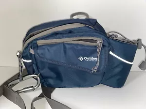 Outdoor Products Fanny Pack - Three Pockets, Bottle Holder, Navy/Gray - Picture 1 of 12