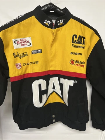 Ward Burton #22 NASCAR CAT Size L Racing Champion Apparel Jacket/Coat Cover